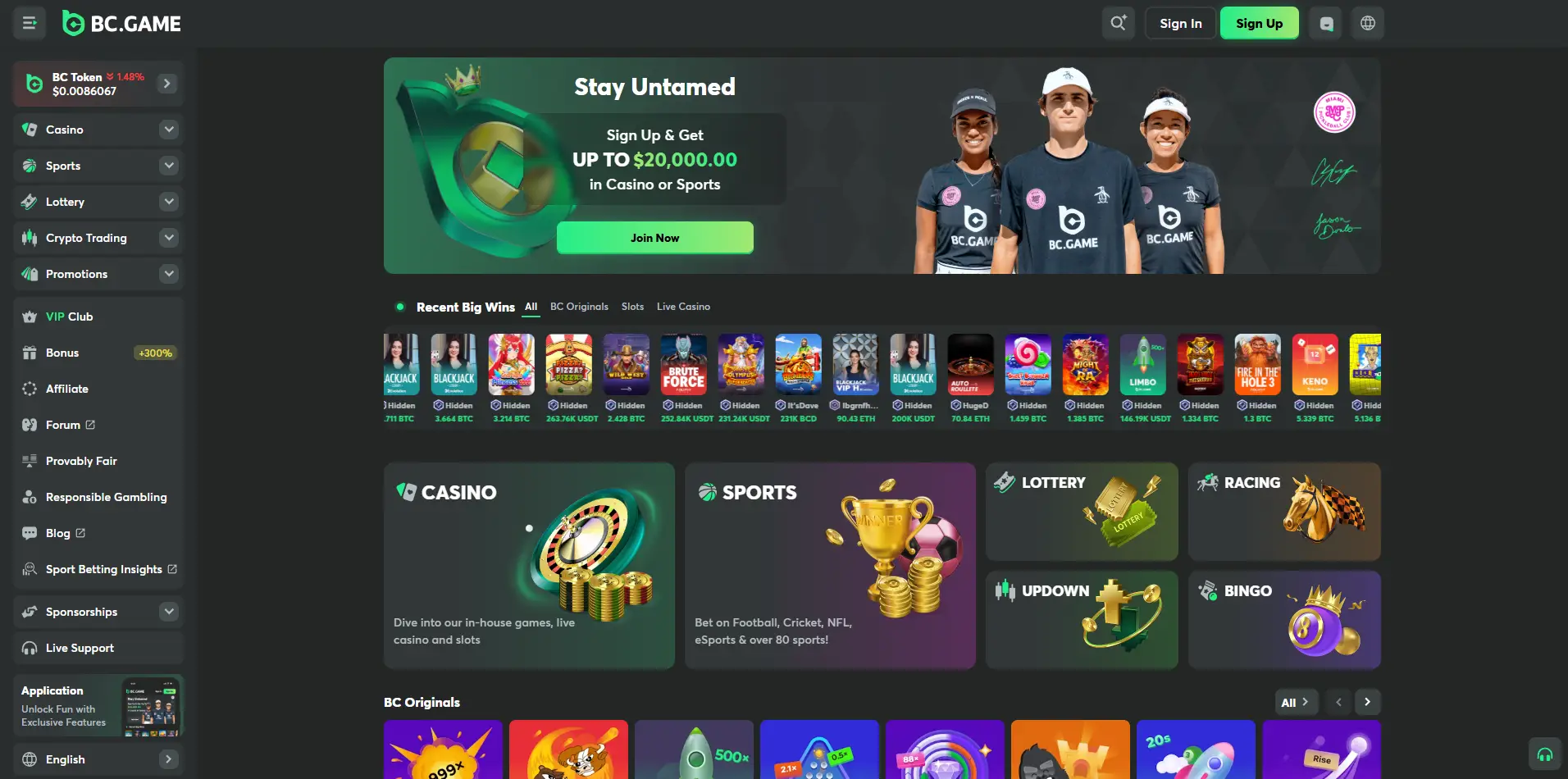 bc-game-casino BC.Game signup page