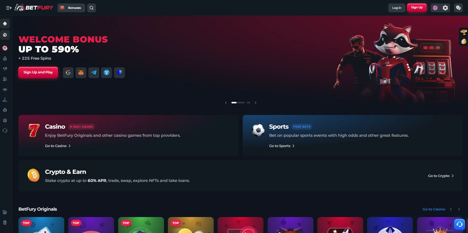betfury-casino BetFury home page