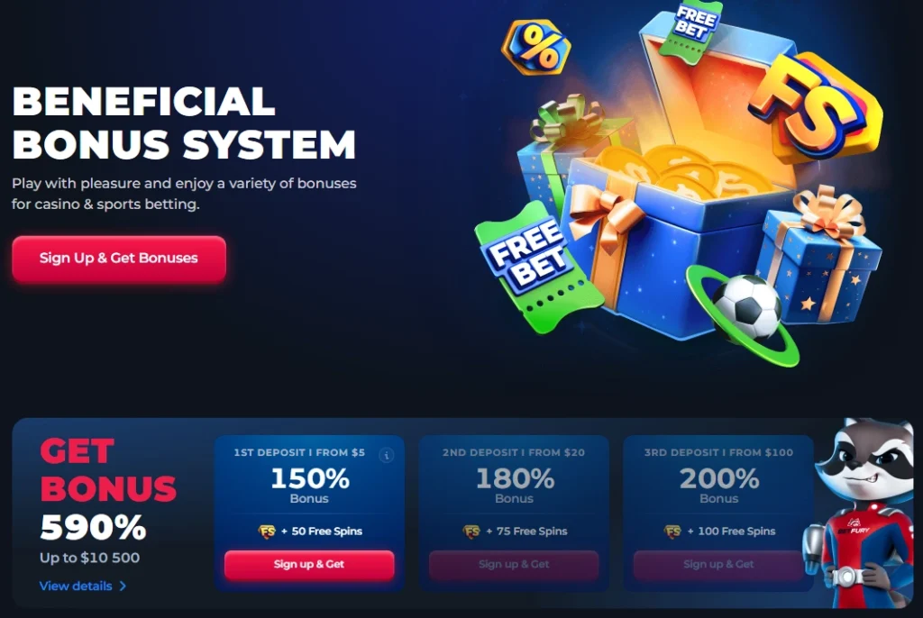 BetFury BNB free spins package with slot bonuses and BFG rewards